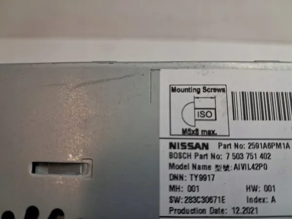 Radio Navigation Nissan Juke II F16 OEM 2591A6PM1A image 8