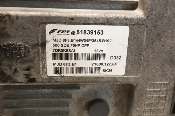 Ordinateur de moteur FIAT 500 1.3 MultiJet 51839153 image 7