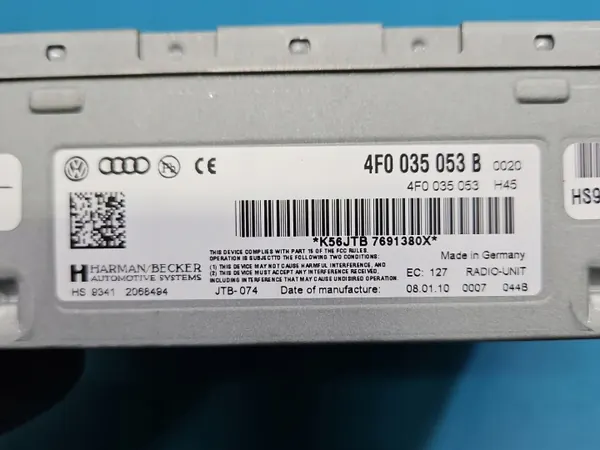 Original Audi A4 B8 Radio OEM 4F0035053B image 4