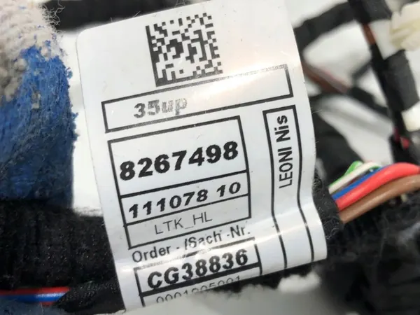 Linkerkant achterdeur bedrading BMW G30 2.0 150PK OEM image 4