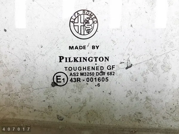 Vidro de porta Alfa Romeo 159 OEM e143r001605 image 3