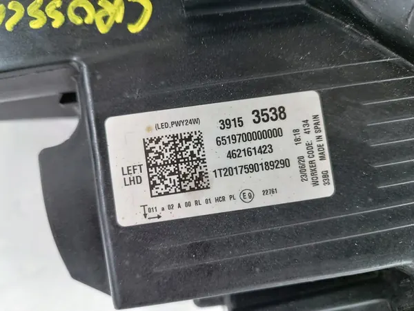 OPEL CROSSLAND X LIFT VASEN FULL LED AJOVALOT 39153538 image 9