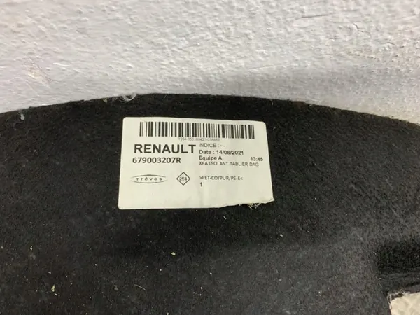 Isolation cloison OEM pour Renault Scenic IV 1.3 TEC image 4