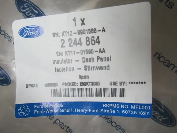 Isolation de cloison Ford OE pour Connect MK2 image 3