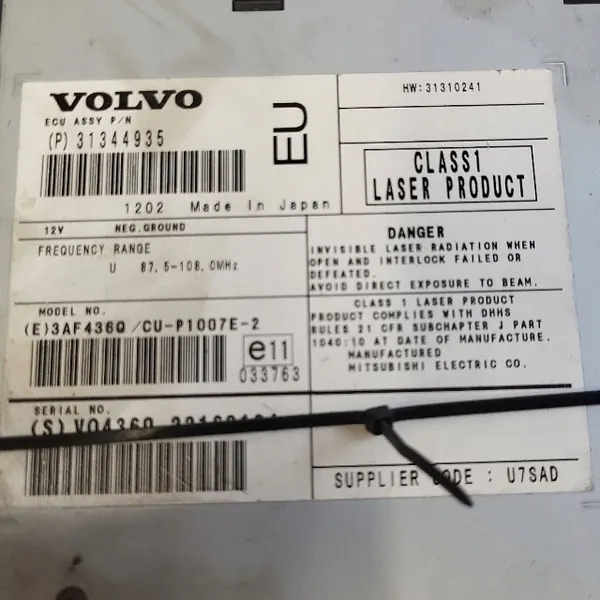 Volvo V50 CD/DVD-Wechsler OEM 31344935 - Gebraucht image 6