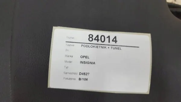 OEM AUST84014 Schwarzer Ledermittelarm für Opel Insignia A image 3