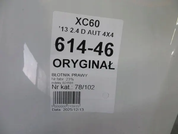Volvo XC60 Pare-boue avant droit OEM GIS63325 image 10