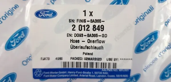 Ford OE DG93-8A365-GD manguera del depósito de refrigerante image 9