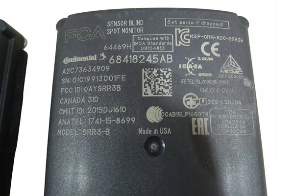 DODGE DURANGO 2018 Blind Spot Radar Sensor 68418245AB image 5