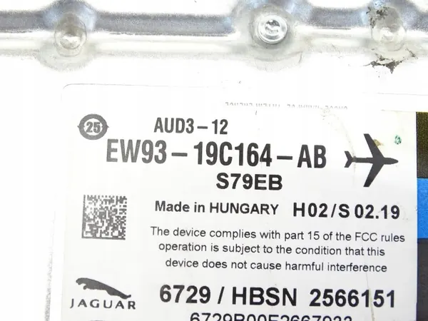 Módulo Amplificador Usado OEM EW93-19C164-AB Range Rover image 3