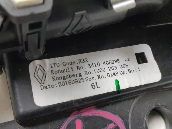 Selector de Marchas Renault Zoe OEM 341040598R - Usado image 8