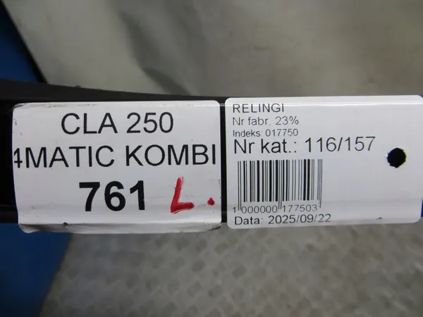 Mercedes CLA X117 Dachreling links OEM 116/157 image 8