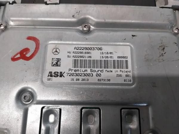 Burmester Verstärkermodul OEM A2229003706 Mercedes image 5