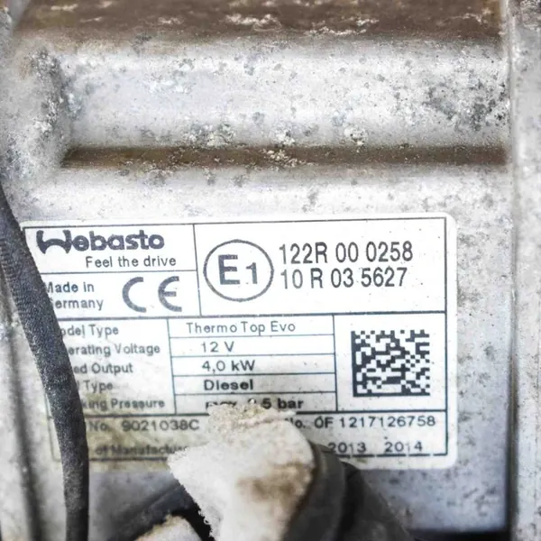 Webasto-lämmitin OEM 10R035627 Toyota Hilux VII:lle image 4