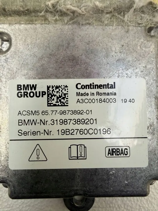 BMW G42 G20 G21 turvatyynyohjain OEM image 4