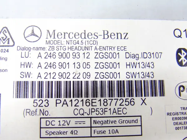 Mercedes CD Radio Navigation OEM A2469009312 image 3