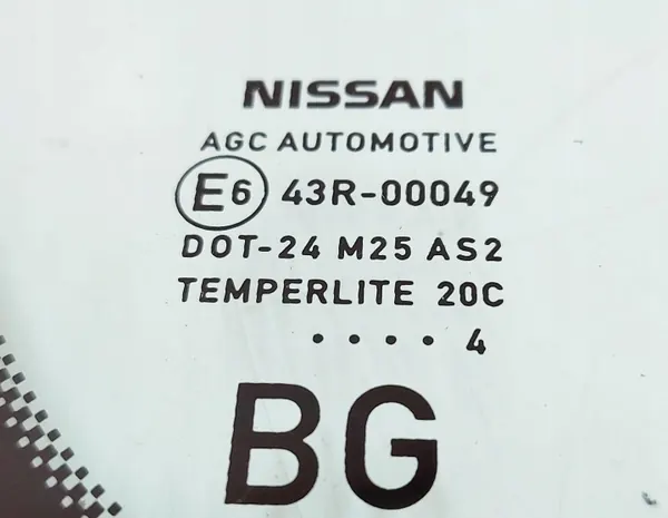 Vitre carrosserie arrière gauche Nissan Qashqai III OEM 43R-00049 image 4