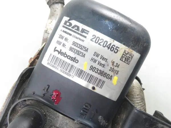 Aquecedor Webasto DAF CF OEM 9033525A Usado image 7