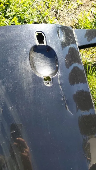 Komplett högra framsidan dörr Skoda FABIA II HB 5D silver image 3