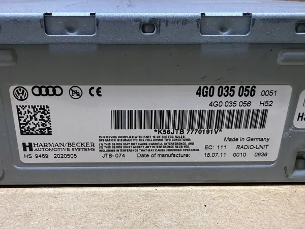Audi Radio Tuner Verstärker OEM 4G0035056 image 7