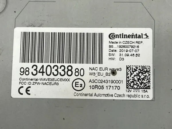 Unité de navigation OEM 9831665880 pour Citroen Jumpy III image 3
