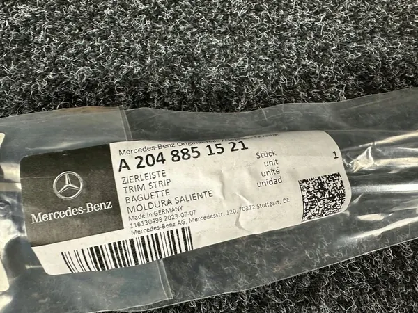 MERCEDES CLASSE C W204 STRISCE CROMATE PARAURTI POSTERIORE A2048851521 image 4