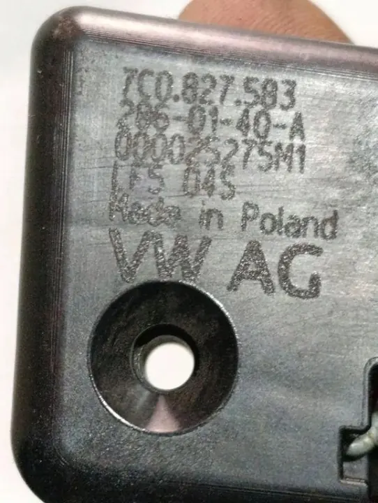 Poignée intérieure avant droite VW OEM 7C0827583 image 4