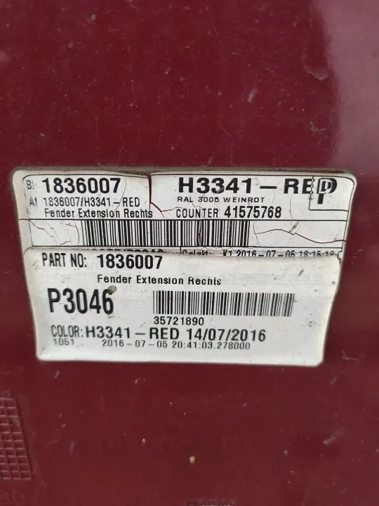 Deflector cabina DAF XF 106 lado derecho OEM 1836007 image 3