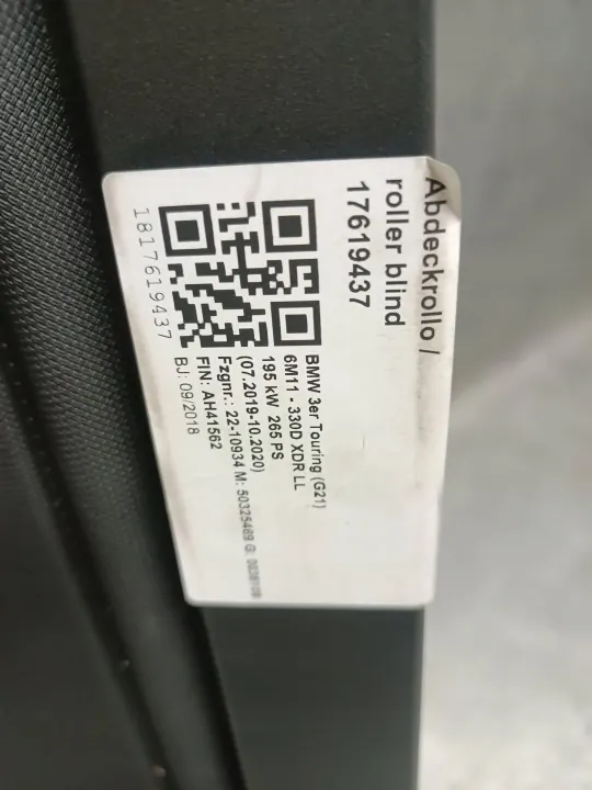 Kofferraum-Rollo BMW 3 G21 OEM 2636723 image 3