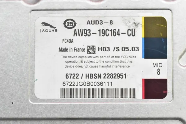 AW93-19C164-CU Radioversterker voor Jaguar XJ X351 image 10