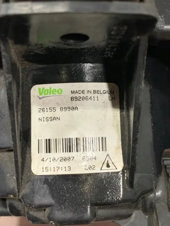 Vänster Halogenstrålkastare OEM 89206411 Nissan Qashqai image 6