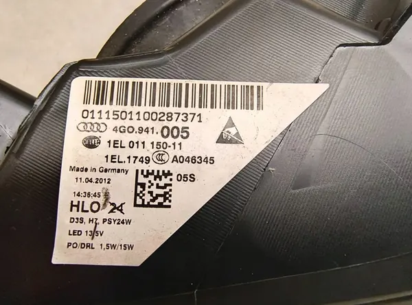 Xenon Scheinwerfer Links Audi A6 C7 11-14 LH 4G0941005 image 5