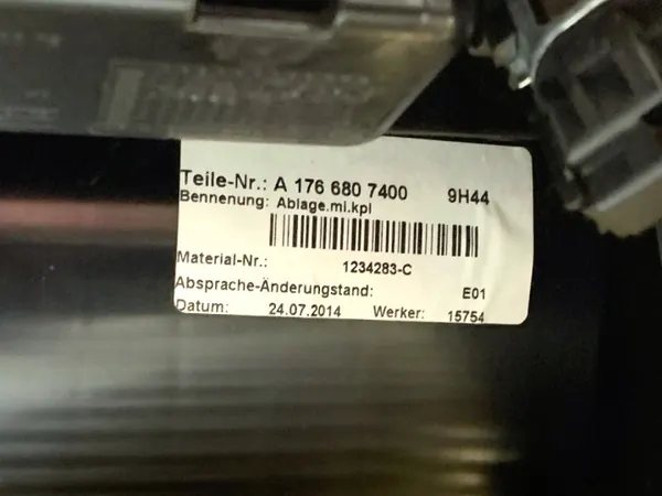 Túnel central OEM A1766807400 para Mercedes CLA 13-19 image 6
