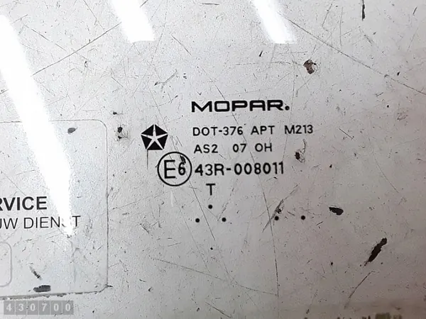 Dodge Caliber Türglas OEM e643r008011 - Gebraucht image 3
