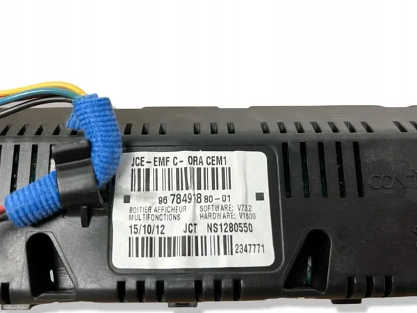 Display Citroen C3 Picasso OEM 9678491880 Begagnad image 7