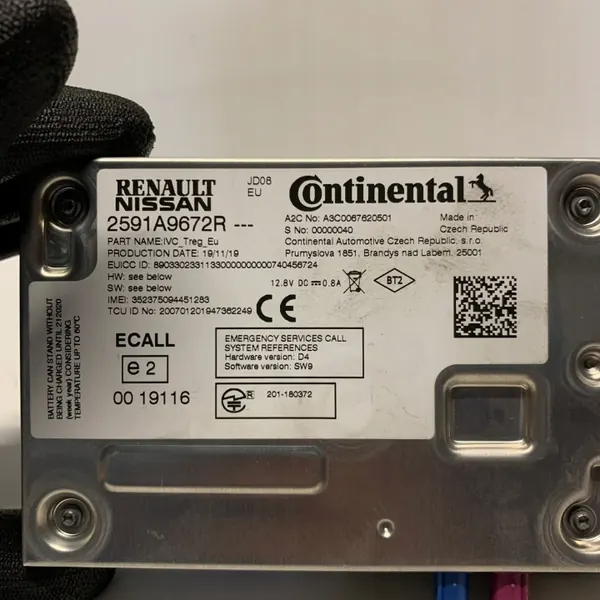 Renault eCall-modul OEM 2591A9672R - Begagnad image 4