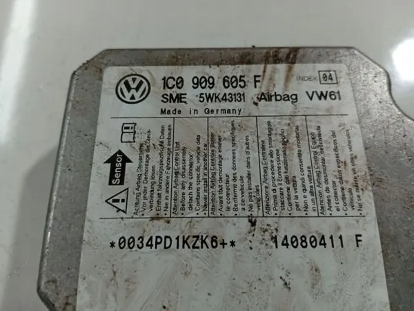 OEM 1C0909605F SRS Airbag-Steuergerät - Gebraucht image 4