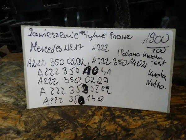 Höger Bakfjädring Mercedes W217 W222 image 4