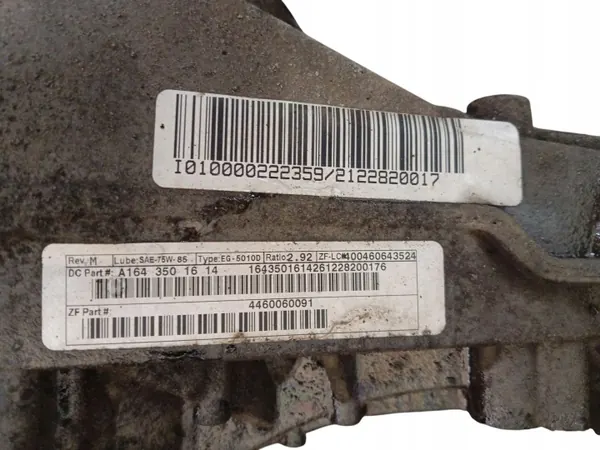 Différentiel arrière Mercedes R W251 3.0 CDI A1643501614 2.92 image 3