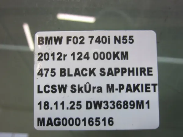 BMW 7 F01/F02 rechter voorportierglas OEM 51337182084 image 7