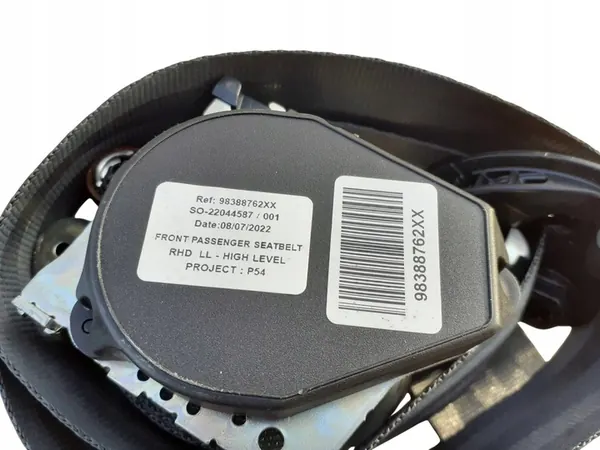 Seat Belts Front Rear Left Right Peugeot 408 P54 OEM image 3