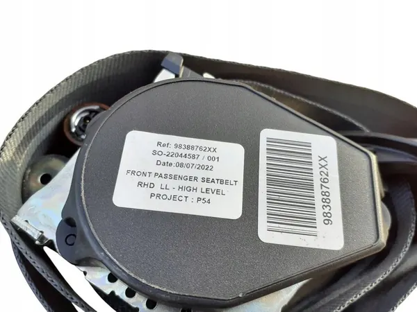 Seat Belts Front Rear Left Right Peugeot 408 P54 OEM image 7