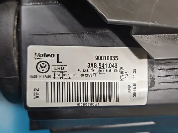 Vasen Bi-Xenon LED Ajovalot VW Passat B7 image 7