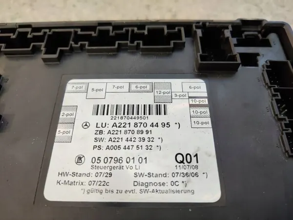 Módulo de controle de porta OEM 2218704495AOP Mercedes image 3