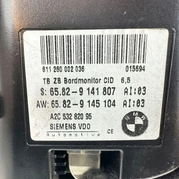 BMW 5 E60 Navigationsskärm OEM 9141807 - Begagnad image 8