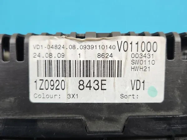 SKODA OCTAVIA II Mittaristo 1Z0920843E image 8