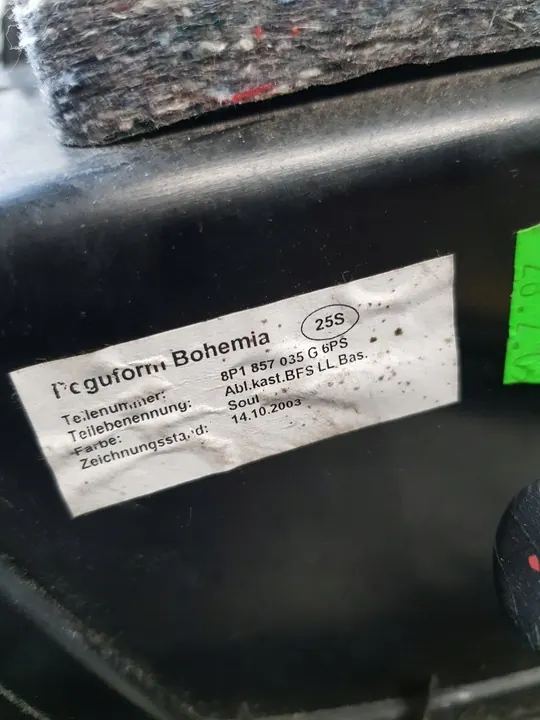 Audi A3 Hansikasetti OE 8P1857035G image 2