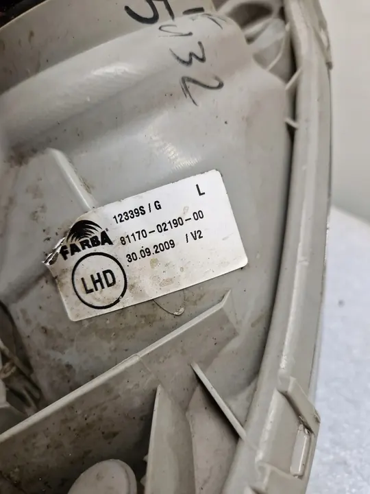 TOYOTA COROLLA SEDAN KOMBI 02- faro delantero izquierdo 81170-02190 image 4