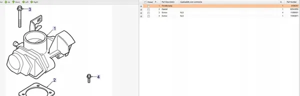 Drosselklappe Saab 9-3 Ver2 2005 image 5