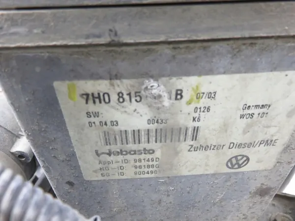 Webasto VW Transporter T5 7H0815071B OEM M1131434 image 5